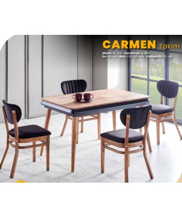 Carmen Табела +  4 Стол Поставете