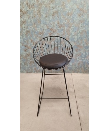 Bird's Nest Bar Chair Black